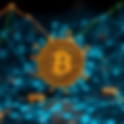 The Essence of Algorithmic Tokens Conceptual visualization of algorithmic tokens in cryptocurrency