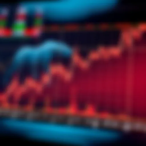 Graph illustrating a bearish market trend