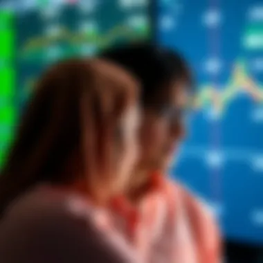 Conceptual image showing investor psychology during downturns