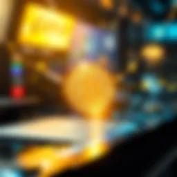 Visual representation of cryptocurrency transaction dynamics