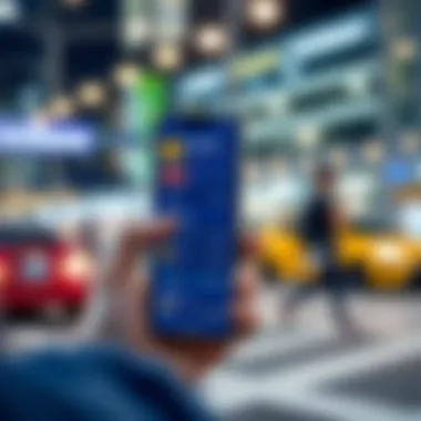 User interface of Coinbase app on smartphone