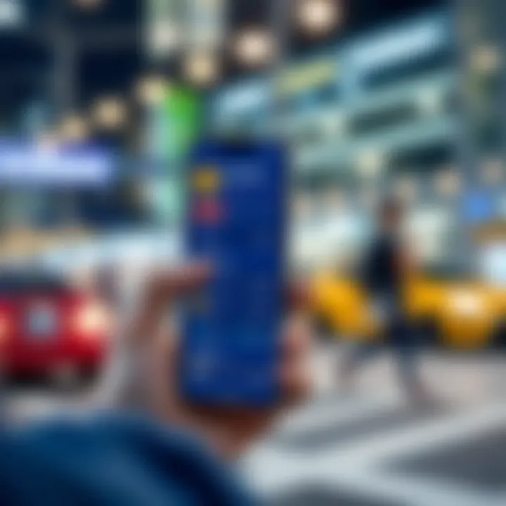 User interface of Coinbase app on smartphone