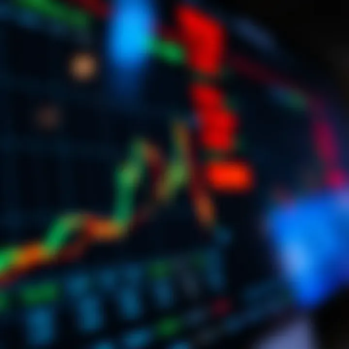 Graph illustrating market trends in cryptocurrency trading