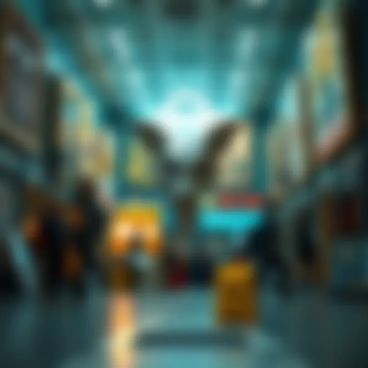 Socio-Cultural Impact of NFTs on Modern Art A conceptual image depicting the socio-cultural impact of NFTs on modern art and society