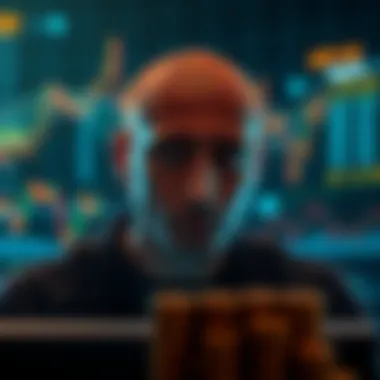 Visual representation of market psychology in cryptocurrency trading