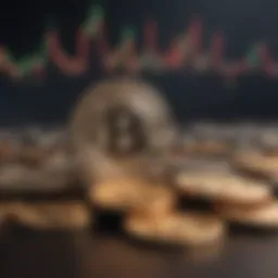 Graphical representation of cryptocurrency market trends