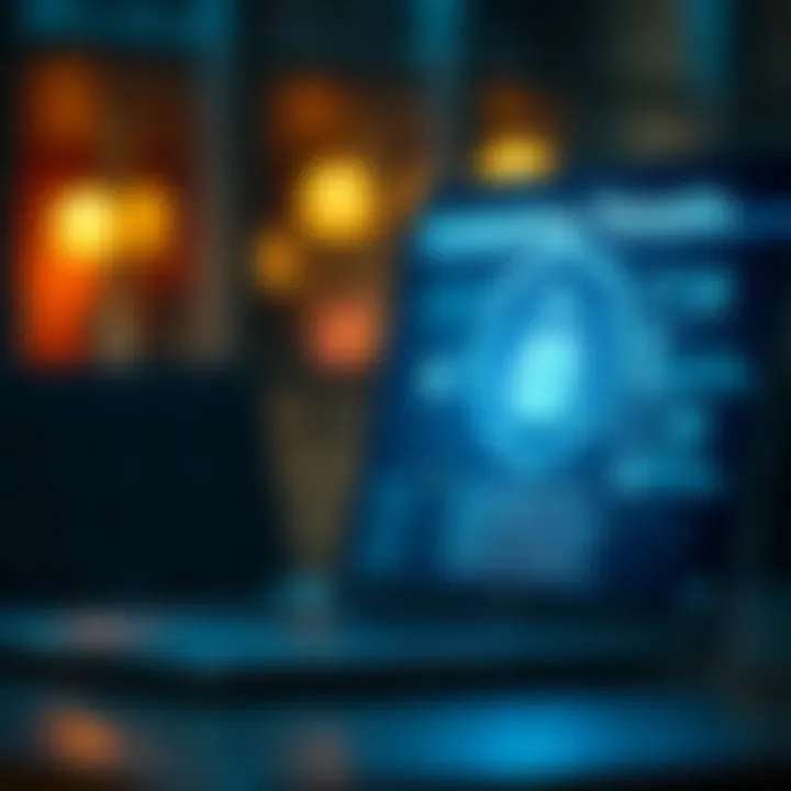 Cybersecurity Against Phishing Threats A graphic depicting cybersecurity measures to counteract phishing threats