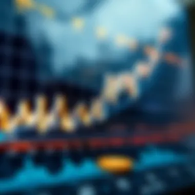 Graph illustrating cryptocurrency market trends