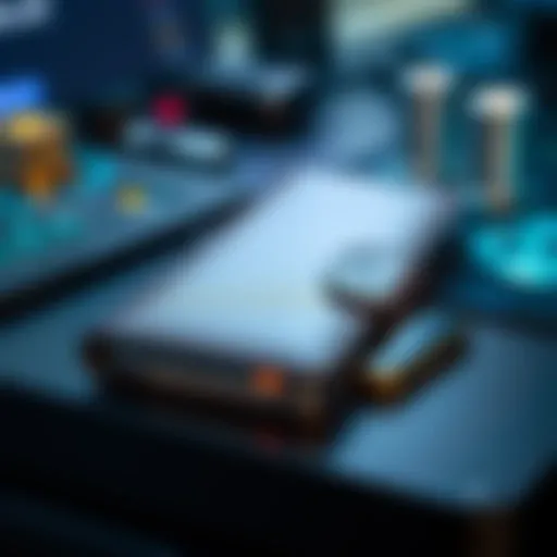 Innovative hardware wallet design showcasing advanced features