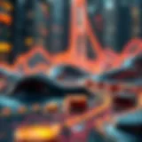 An artistic representation of the stock-to-flow model in cryptocurrency.