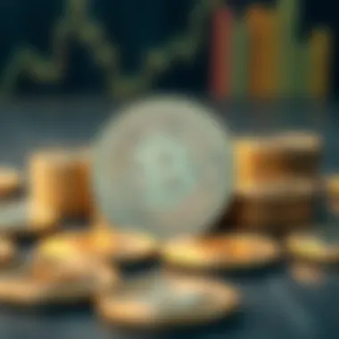 A visual representation of digital tokens and their valuation