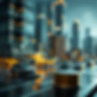 Illustration of tokenized real estate assets