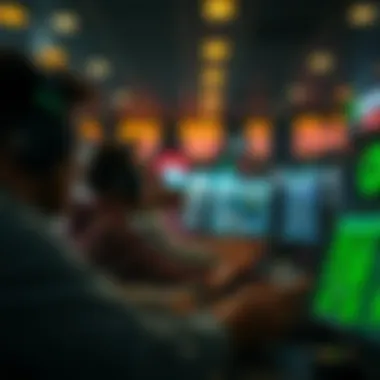 Graphical overview of user engagement in financial video games