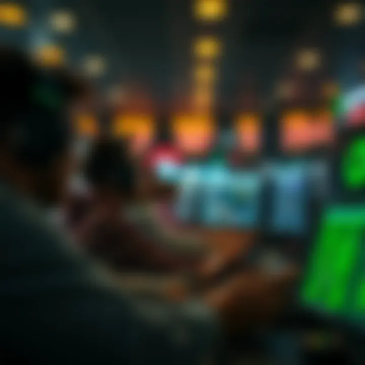 Graphical overview of user engagement in financial video games