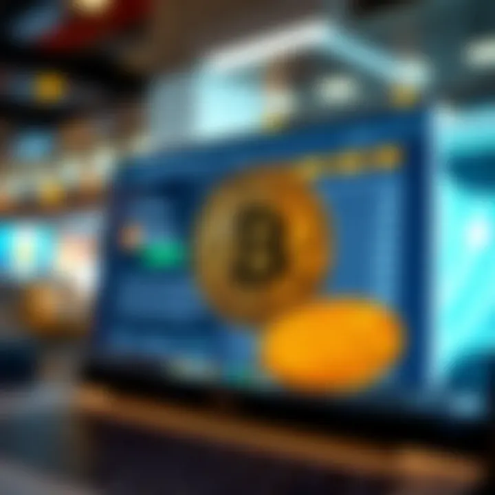 E-commerce website showcasing Bitcoin payment option