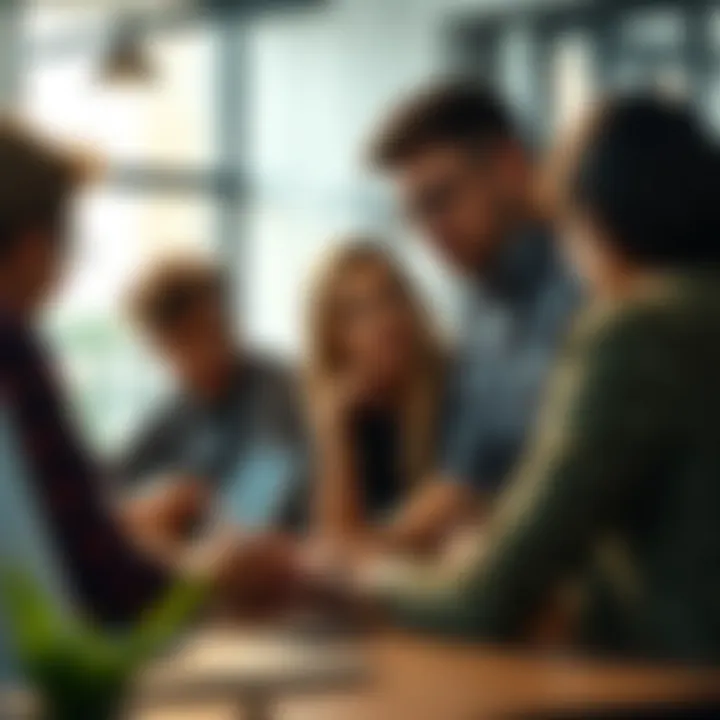 A dynamic startup team brainstorming innovative ideas