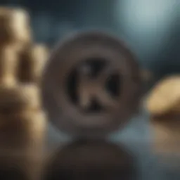 A digital representation of Ripple's XRP token symbol