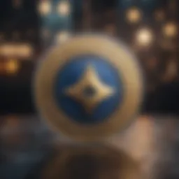 Iconic representation of Ripple cryptocurrency